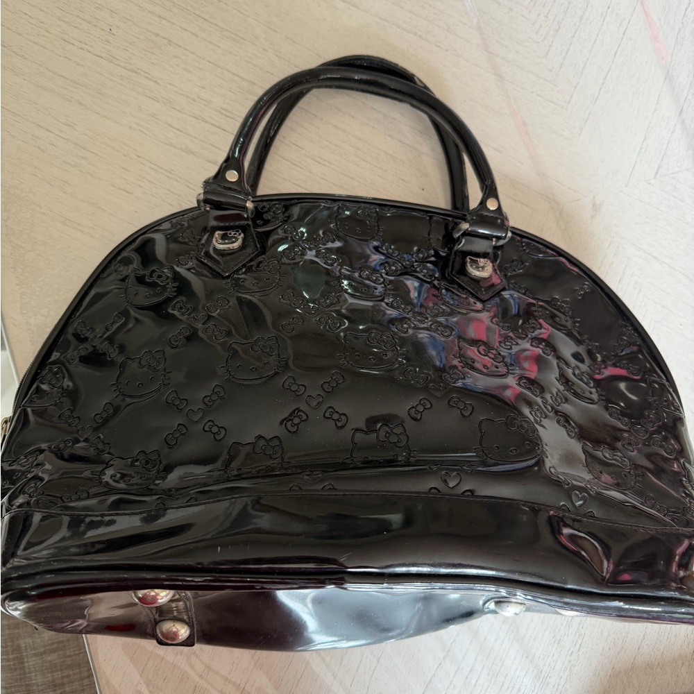 Black Embossed Women's Handbag